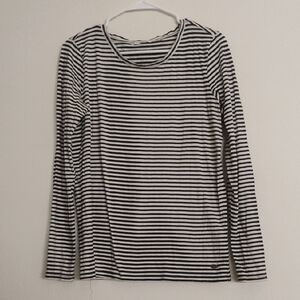 Edc Striped Fitted Long Sleeve Tee